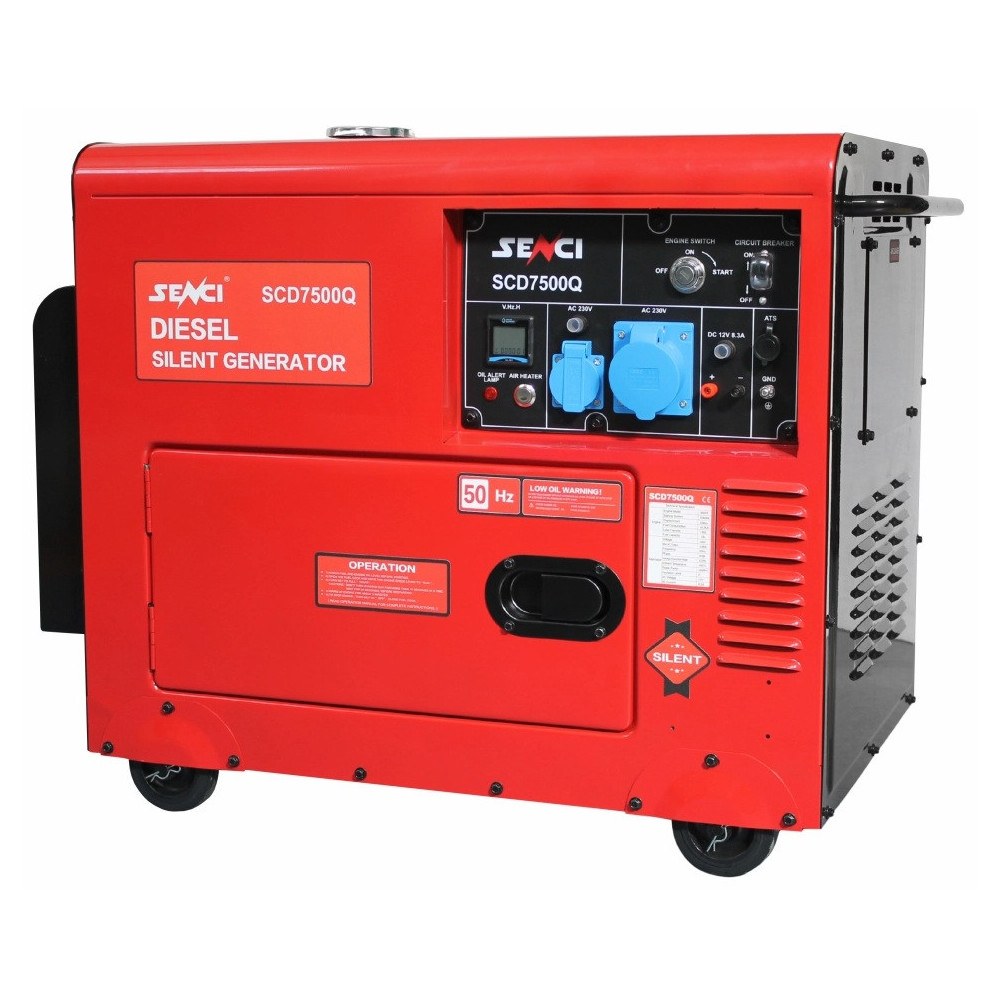 Generator diesel SENCI SCD7500QN ATS, 6 kVA, 230 V