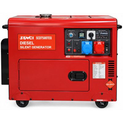 Generator diesel SENCI SCD7500TEQ + ATS, 6,9 kVA, 230/400 V