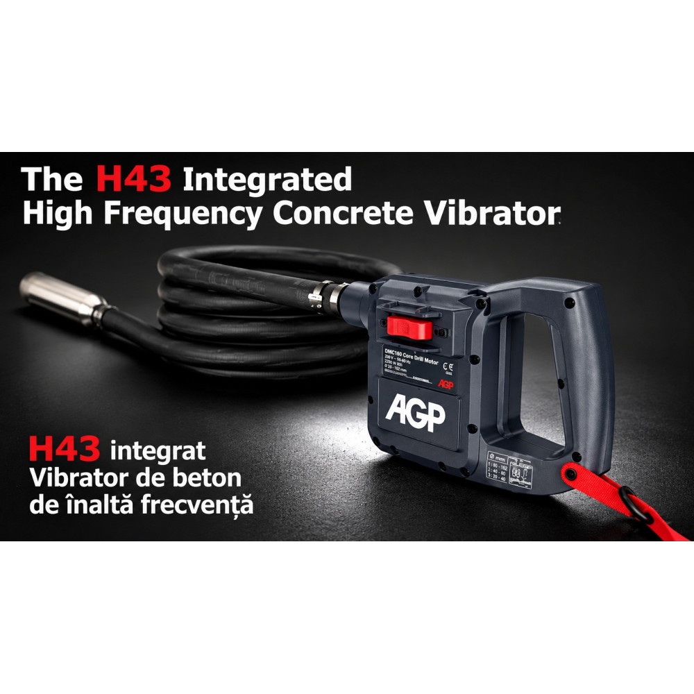 Vibrator beton AGP H43, Ø43 mm, 700 W | SIFEE