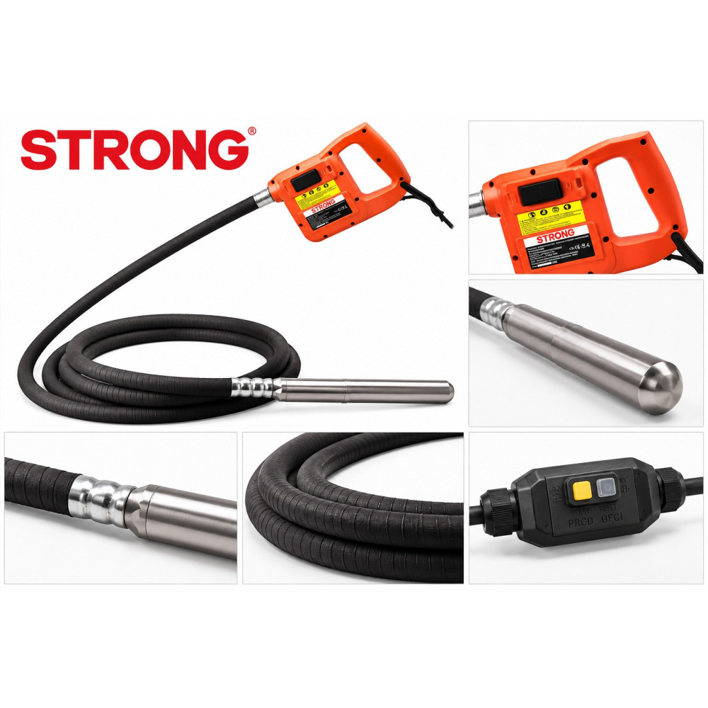 Vibrator beton STRONG HF42, Ø42 mm, 1200 W | SIFEE