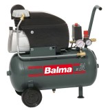 Compresor de aer MS20/24 BALMA, debit aer aspirat 222 l/min, capacitate butelie 24 L, presiune 8bar, 230V