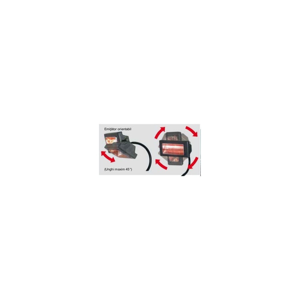 Incalzitor electric cu raze infrarosii MT22, cu trepied, putere calorica 2kW, alimentare 230V