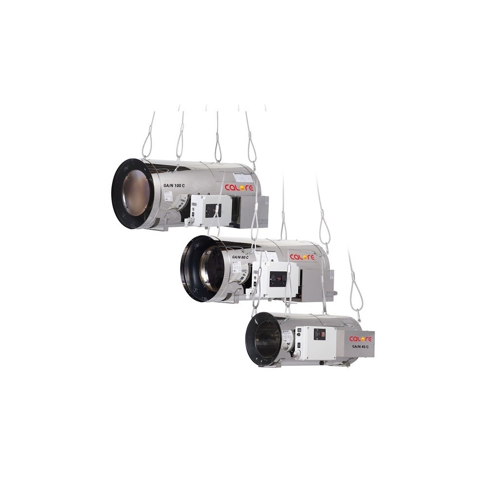 Tun de caldura SUSPENDAT cu ardere directa GA/N 45 C CALORE, putere 45,6kW, debit aer 2500mcb/h, METAN