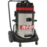 Aspirator industrial umed-uscat FAIP629, 2 motoare, putere 2400W, recipient colectare din inox, 78 litri