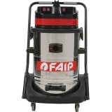Aspirator industrial umed-uscat FAIP640, 3 motoare, putere 3500W, recipient colectare din inox, 78 litri