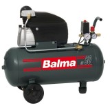 Compresor de aer MS20/50 BALMA, debit aer aspirat 222 l/min, capacitate butelie 50 L, presiune 8bar, 230V