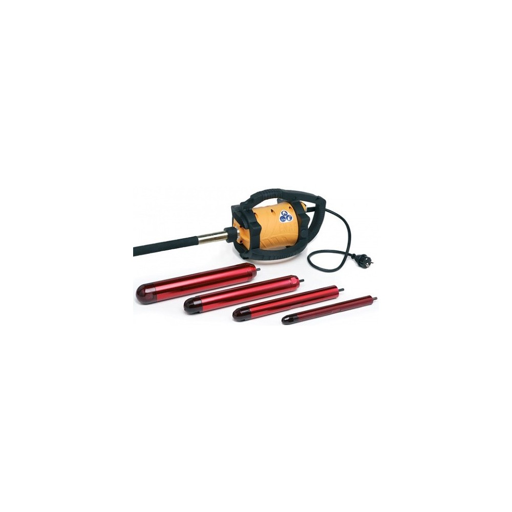 Vibrator beton DINGO ENAR cu ax flexibil de 4m si cap vibrare 25/38/48/58mm, alimentare 220V
