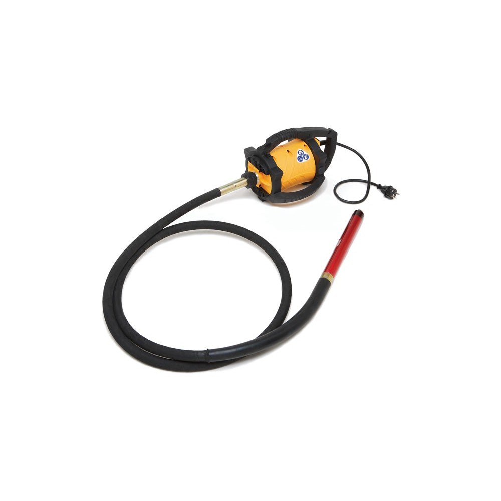 Vibrator beton DINGO ENAR cu ax flexibil de 4m si cap vibrare 25/38/48/58mm, alimentare 220V
