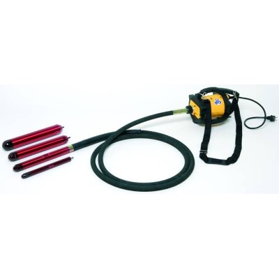 Vibrator beton DINGO ENAR cu ax flexibil de 4m si cap vibrare 25/38/48/58mm, alimentare 220V