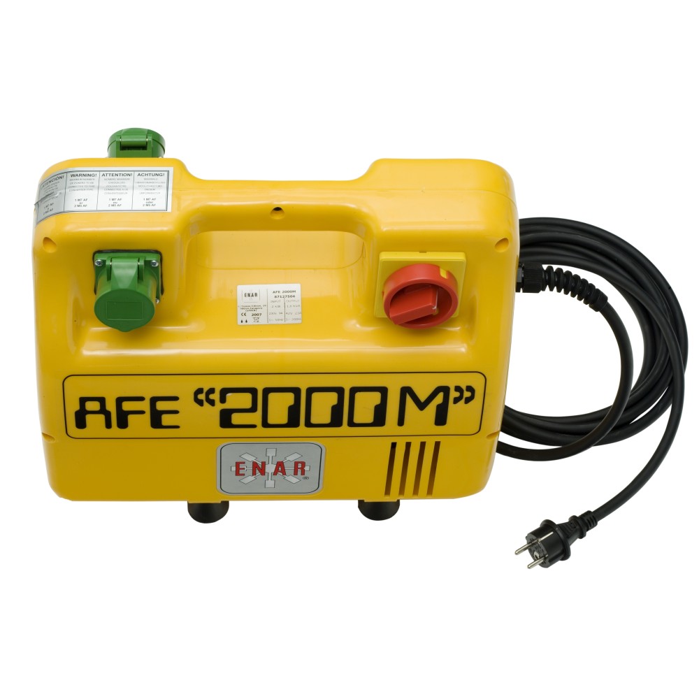 Convertizor electric AFE2000M ENAR, alimentare 230V, putere 2,0kW, curent debitat 23A, 2 prize