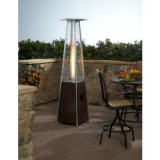 Incalzitor de terasa tip piramida pe GPL seria LOUXOR, putere 13kW, INOX