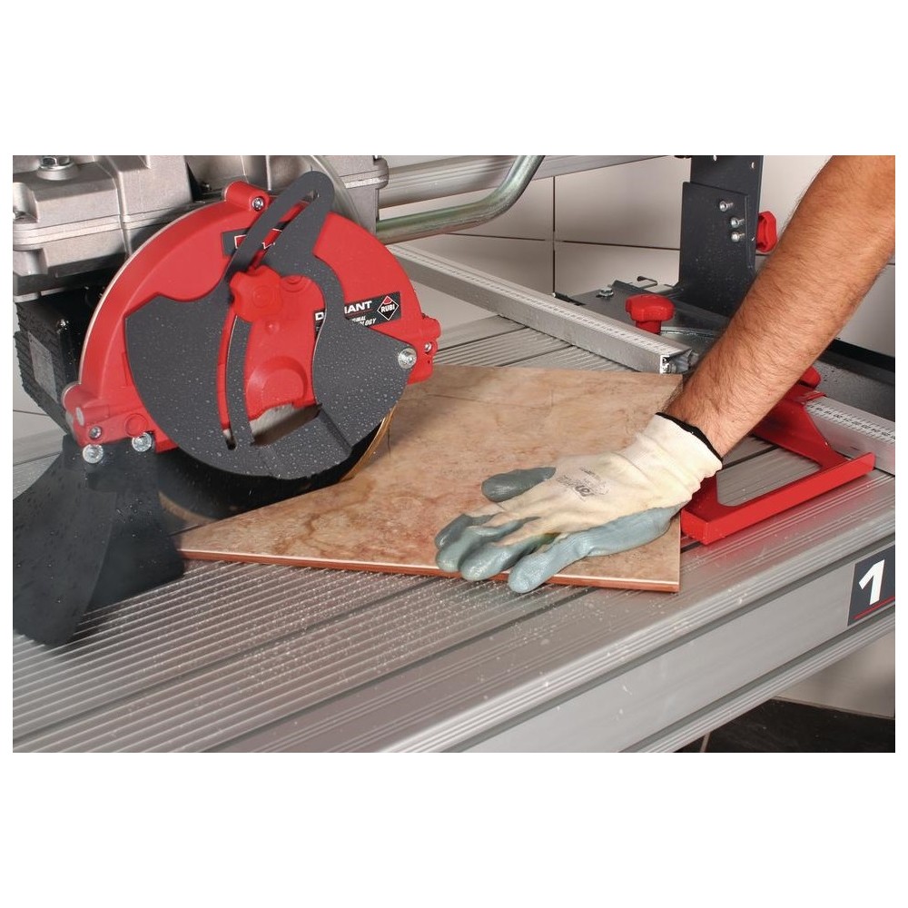 Masa de Taiat gresie, granit, marmura RUBI DS-250-N 1300 Laser&Level, Lungime taiere 102cm, diametru disc 250mm