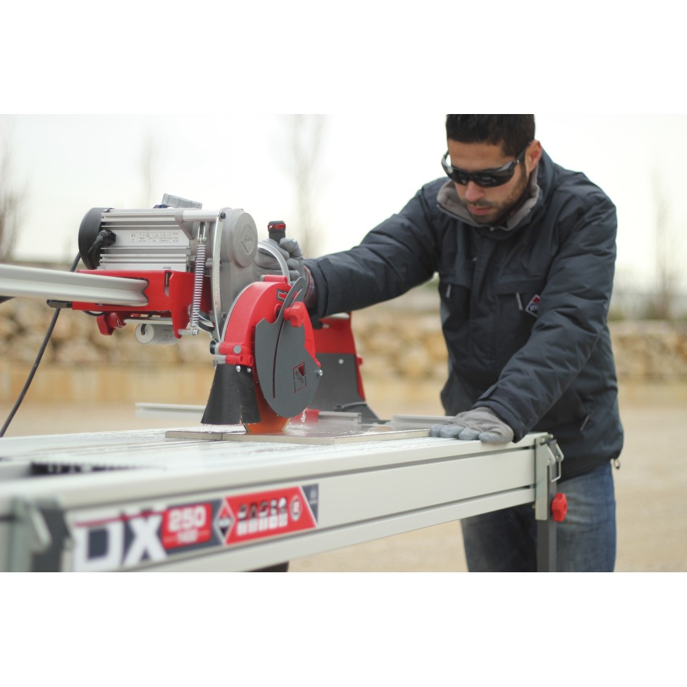Masa de Taiat gresie, granit, marmura RUBI DX-250 PLUS 1400 Laser&Level, Lungime taiere 152cm, disc 250mm