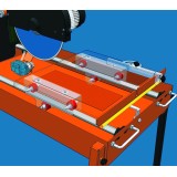 Masa de Taiat E.GO 80 BATTIPAV, Lungime taiere 80cm, disc diamantat 350mm, adancime taiere 110mm