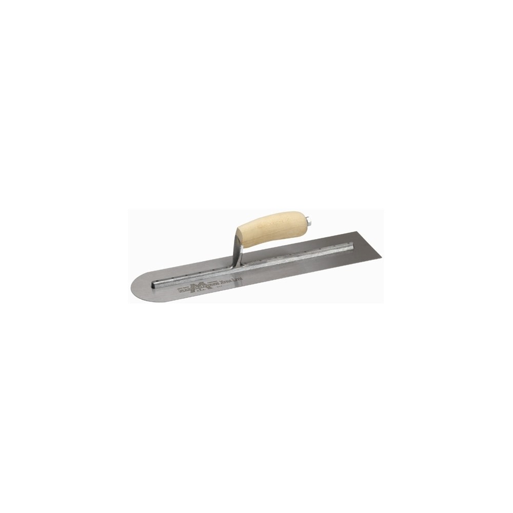 Gletiera de mana AM-BIG MarshallTown 457x101mm, drept/rotund, maner lemn