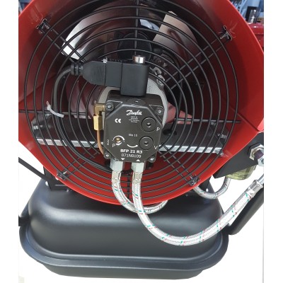 Tun de caldura cu ardere directa D70T CALORE, putere 70kW, debit aer 1300mcb/h, combustibil motorina, 230V