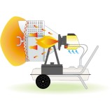 Incalzitor cu raze Infrarosii, SX180 OKLIMA, putere calorica 45,5kW, alimentare 230V, MOTORINA