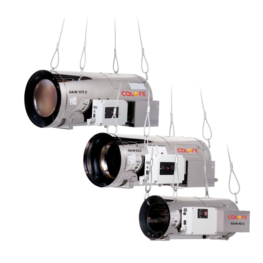 Tun de caldura SUSPENDAT cu ardere directa GA/N 115 C CALORE, putere 117,1kW, debit aer 8700mcb/h, METAN