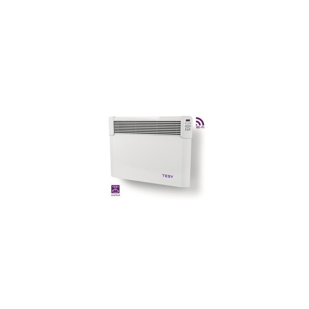 Convector electric de Perete cu modul Wi-Fi, TESY CN04 300 EIS CLOUD W, putere 3000W, suprafata 24-32mp