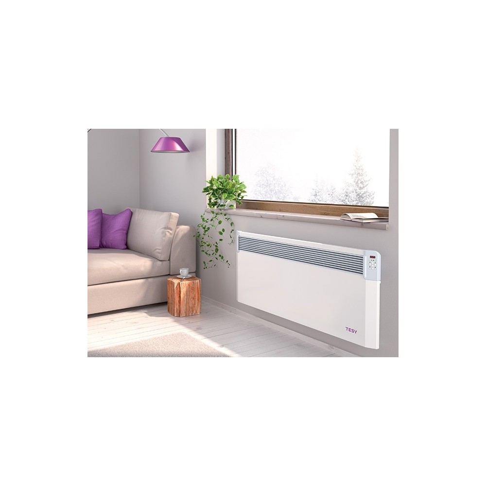 Convector electric de Perete cu modul Wi-Fi, TESY CN04 300 EIS CLOUD W, putere 3000W, suprafata 24-32mp