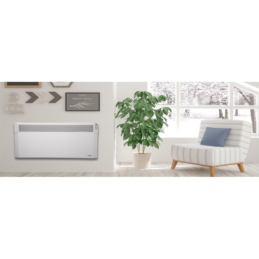 Convector electric de Perete cu modul Wi-Fi, TESY CN04 300 EIS CLOUD W, putere 3000W, suprafata 24-32mp