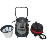 Aspirator industrial umed-uscat FAIP640, 3 motoare, putere 3500W, recipient colectare din inox, 78 litri