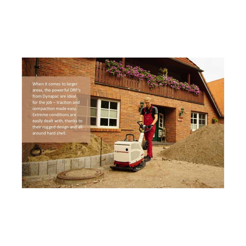 Placa compactoare reversibila model DRP25D marca DYNAPAC, Hatz 1B20, putere 4,2CP, greutate 260kg