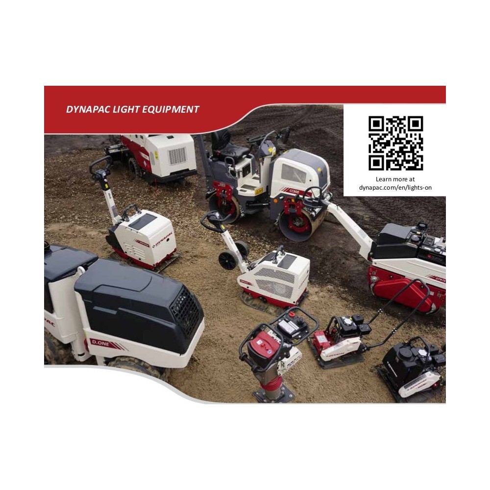 Cilindru compactor pentru santuri D.ONE DYNAPAC, motor KUBOTA D1005, putere 20CP, 1595kg