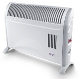 Convector electric de Pordoseala, model TESY CN 204 ZF, putere 2000W, aeroterma incorporata, suprafata 14-17mp