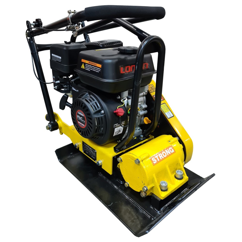 Placa compactoare MS60-2 STRONG, motor LONCIN, putere 5,5CP, greutate 62kg, cu roti transport si cauciuc VULCOLAN