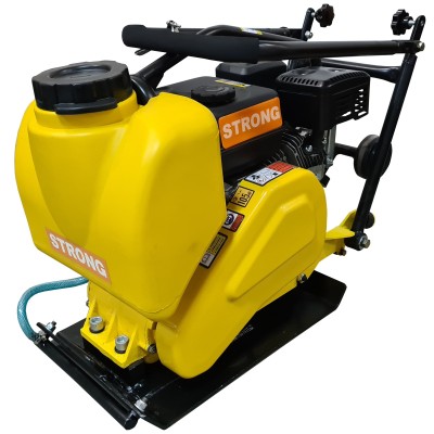 Placa compactoare MS60-2 STRONG, motor LONCIN, putere 5,5CP, greutate 62kg, cu rezervor apa, roti transport si cauciuc Vulcolan