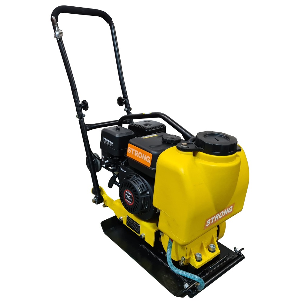 Placa compactoare MS60-2 STRONG, motor LONCIN, putere 5,5CP, greutate 62kg, cu rezervor apa, roti transport si cauciuc Vulcolan