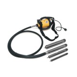 Vibrator beton DINGO ENAR cu ax flexibil de 4m si cap vibrare 25/38/48/58mm, alimentare 220V