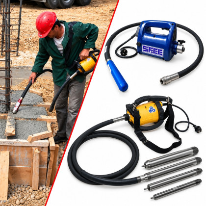Vibratoare beton cu EXCENTRIC, alimentare 230V